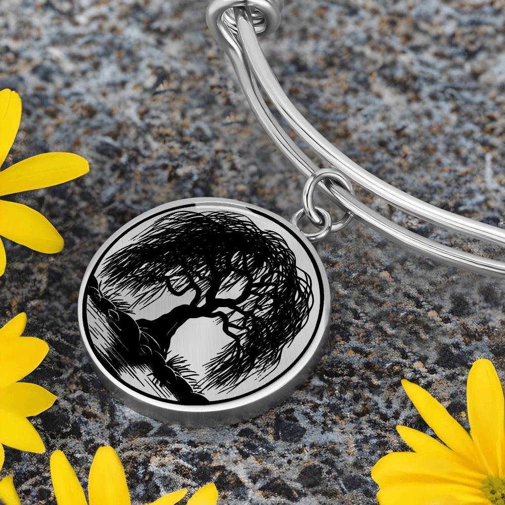 Weeping Willow Tree Bracelet Close Up