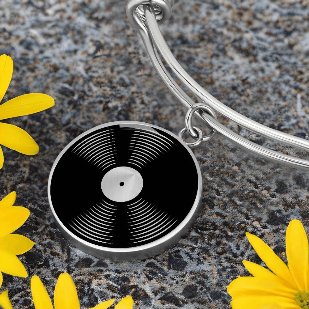 Custom Vinyl Record Bracelet
