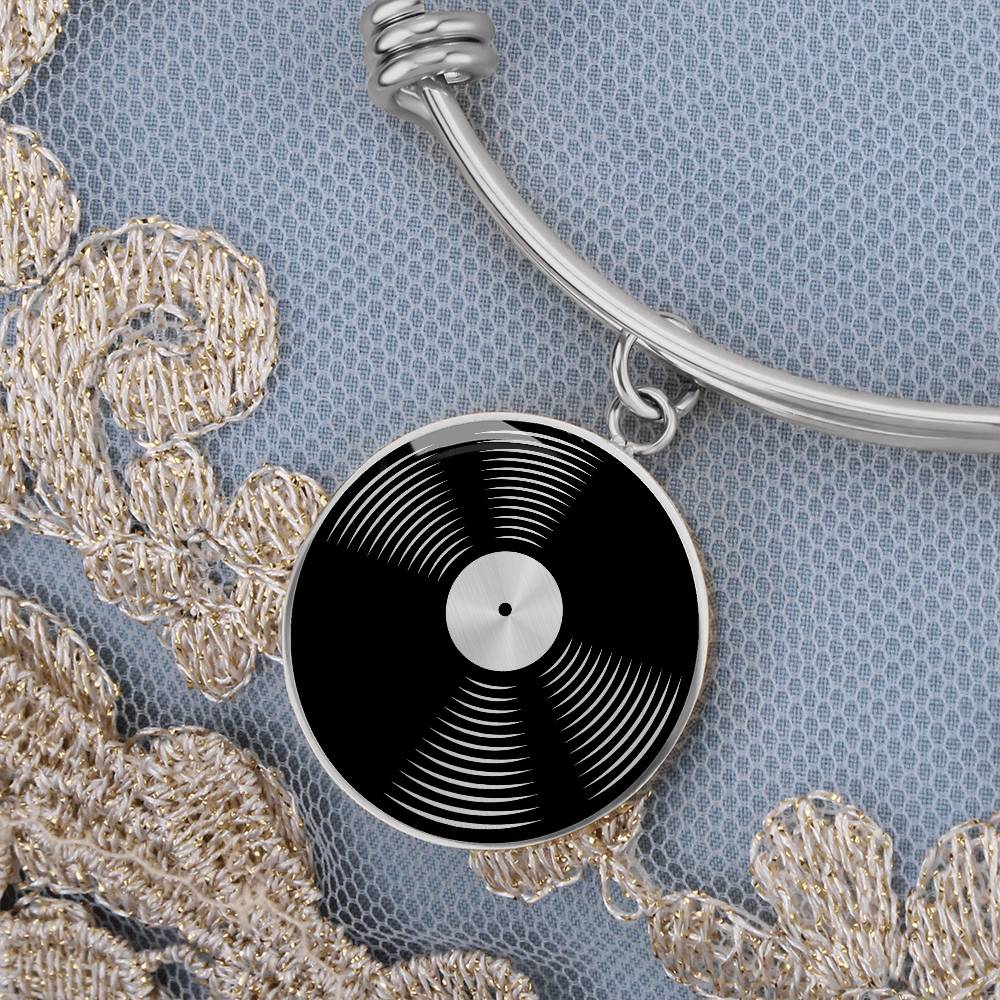 Custom Vinyl Record Bracelet