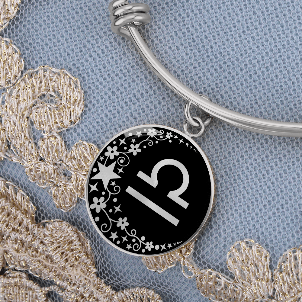 Libra Zodiac Pendant Bracelet