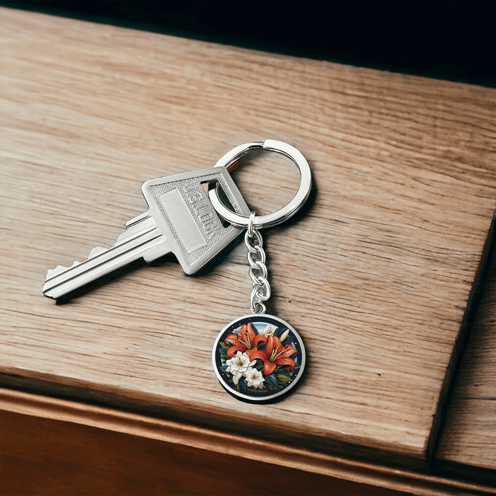 Tiger Lily Keychain