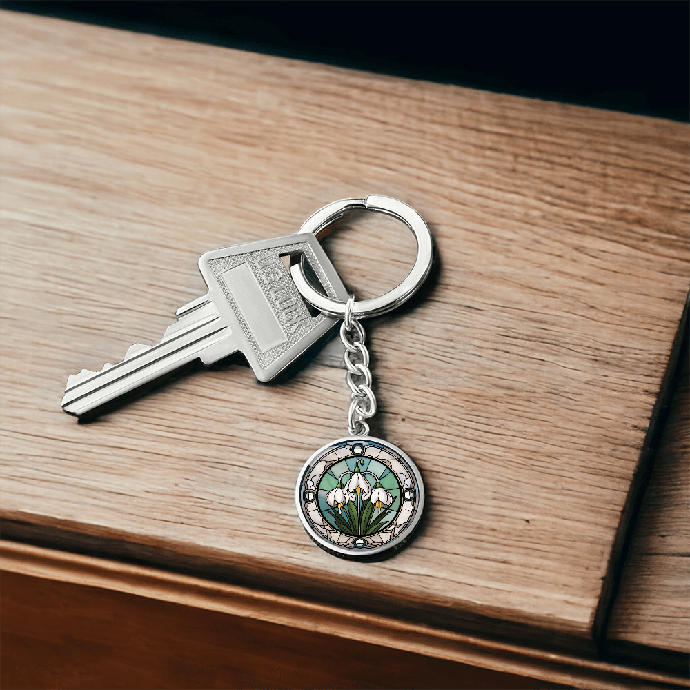 Snowdrop Keychain