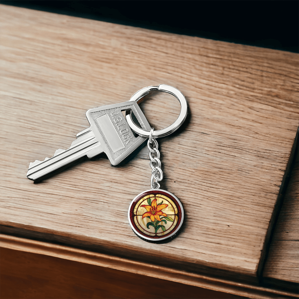 Tiger Lily Keychain