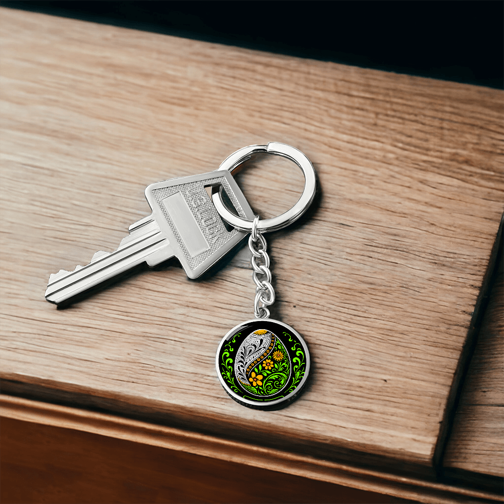 Easter Egg Keychain Yellow