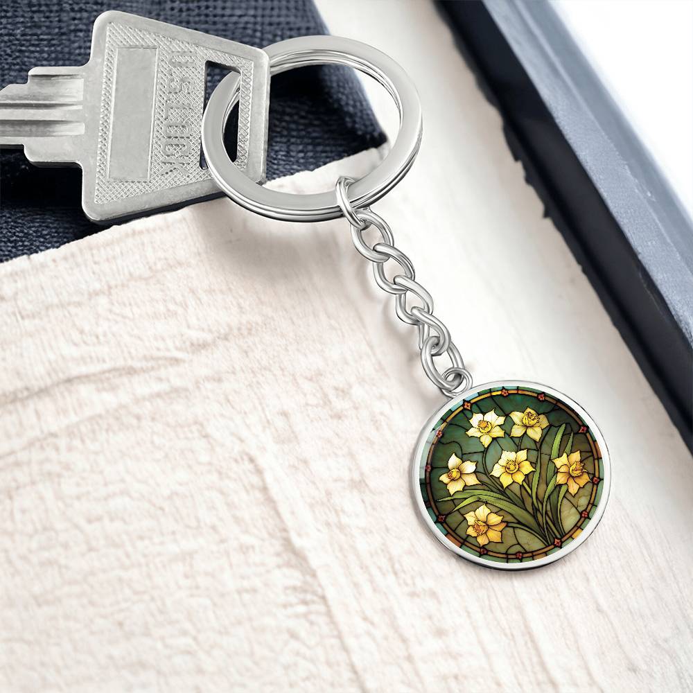 Daffodil Keychain
