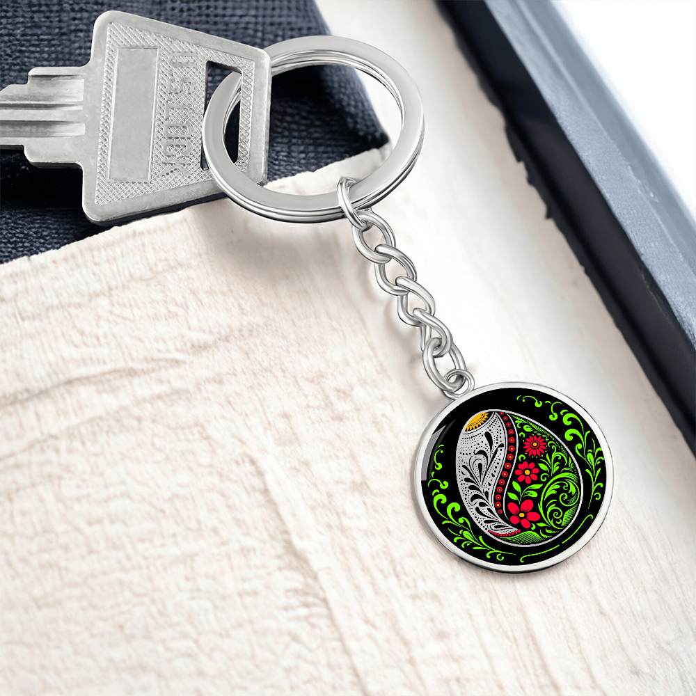 Easter Egg Keychain Red