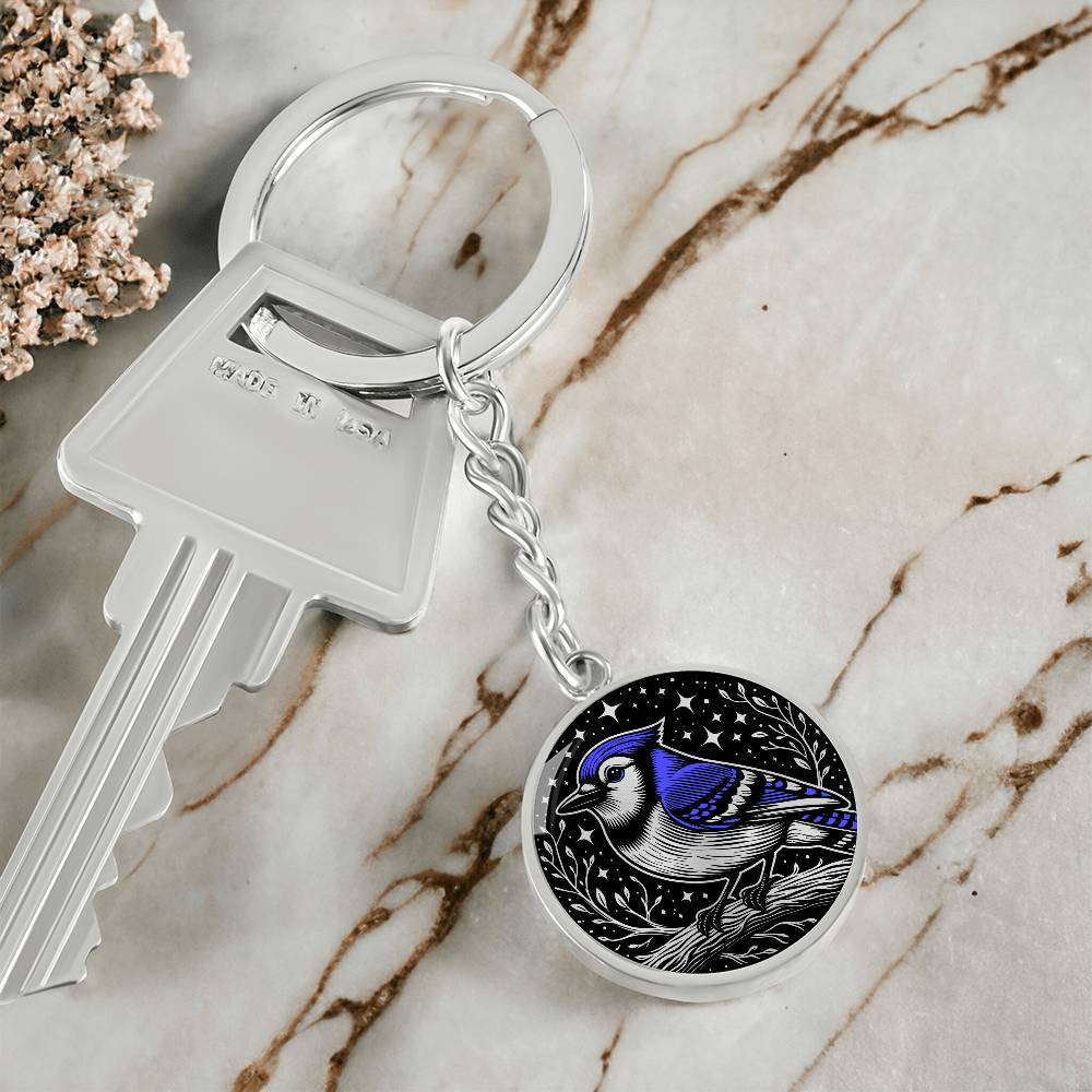 Blue Jay Keychain
