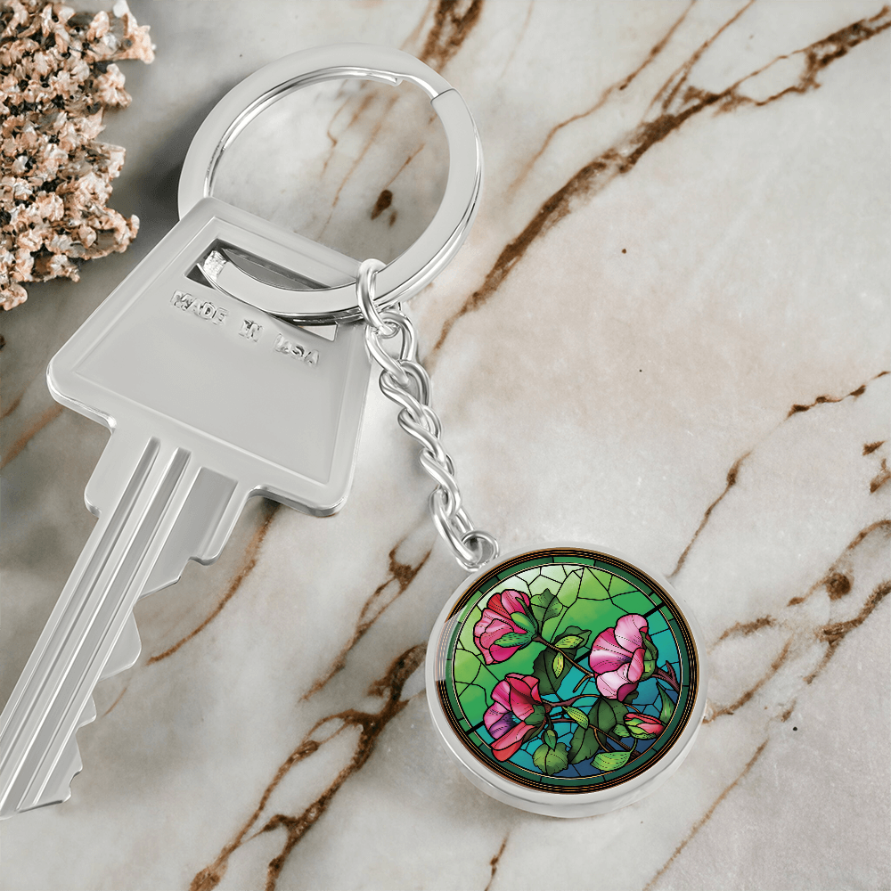 Sweet Pea Keychain