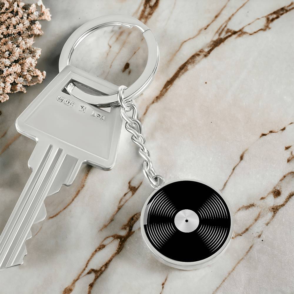 Custom Vinyl Record Keychain