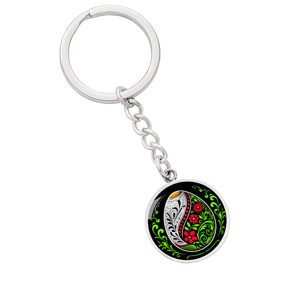 Easter Egg Keychain Red