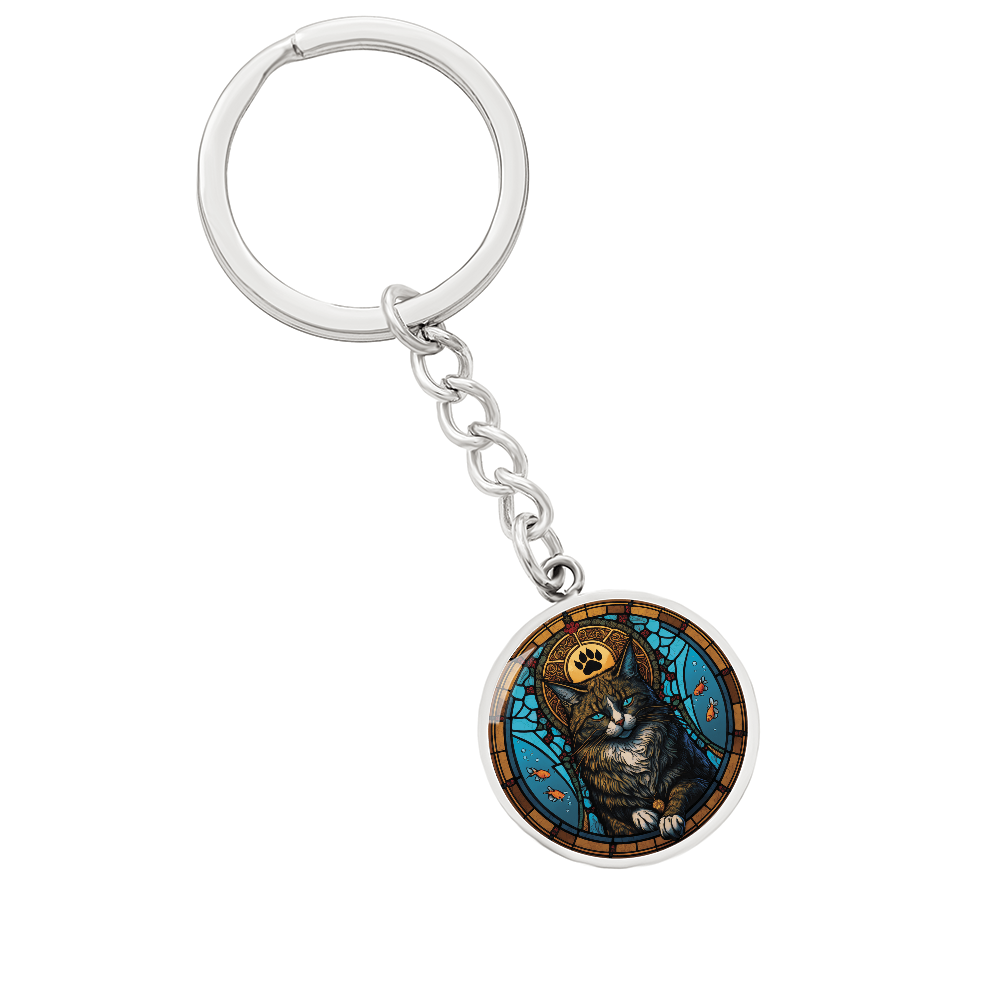 Cat Keychain - Vietnamese Zodiac Animal Jewelry