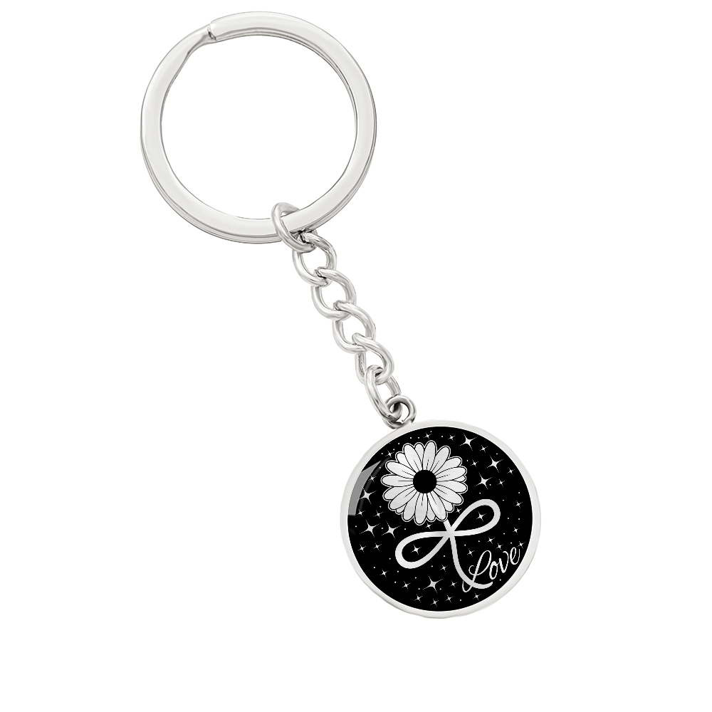 Infinity Daisy Keychain
