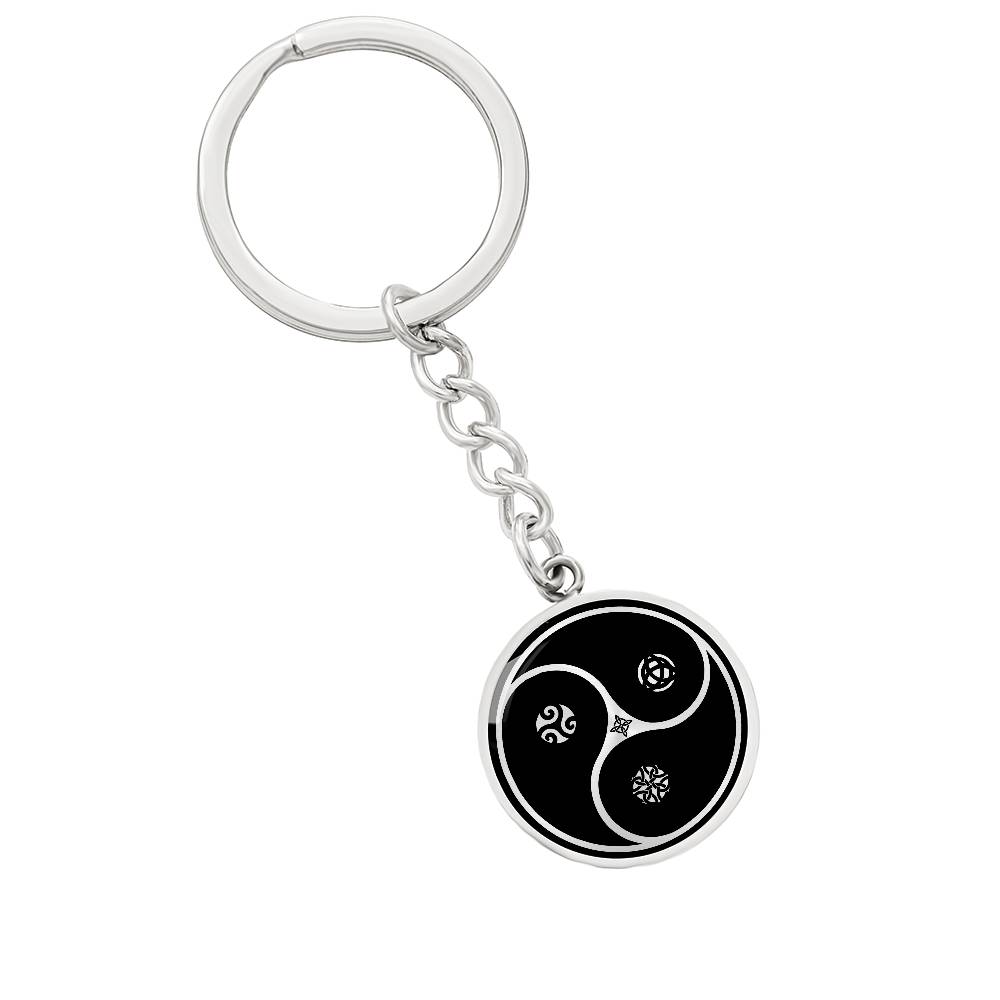 Celtic Yin Yang Keychain