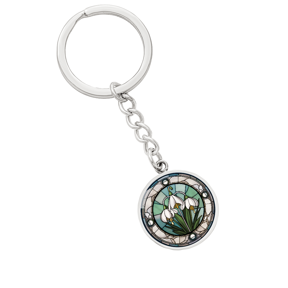 Snowdrop Keychain