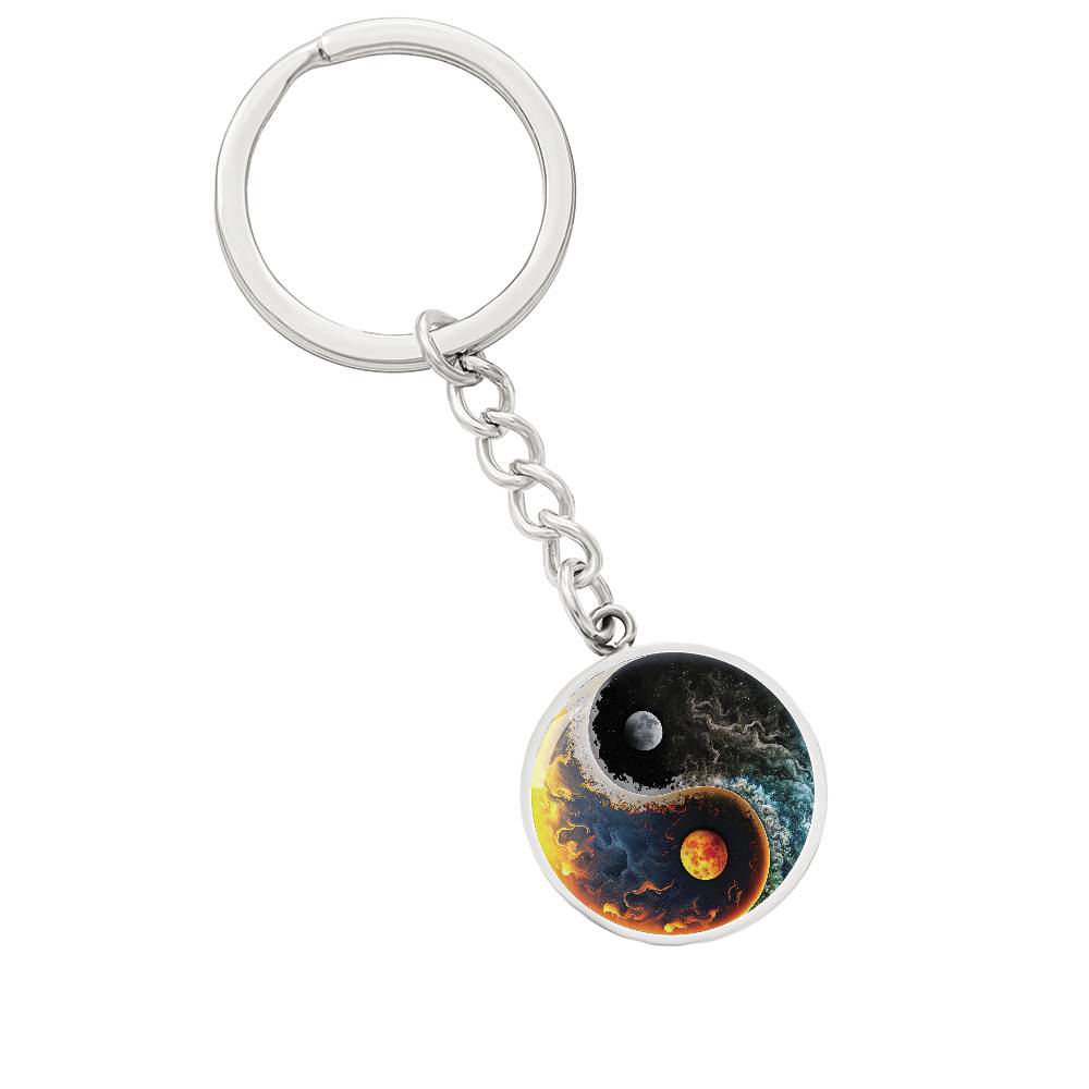 Sun and Moon Keychain