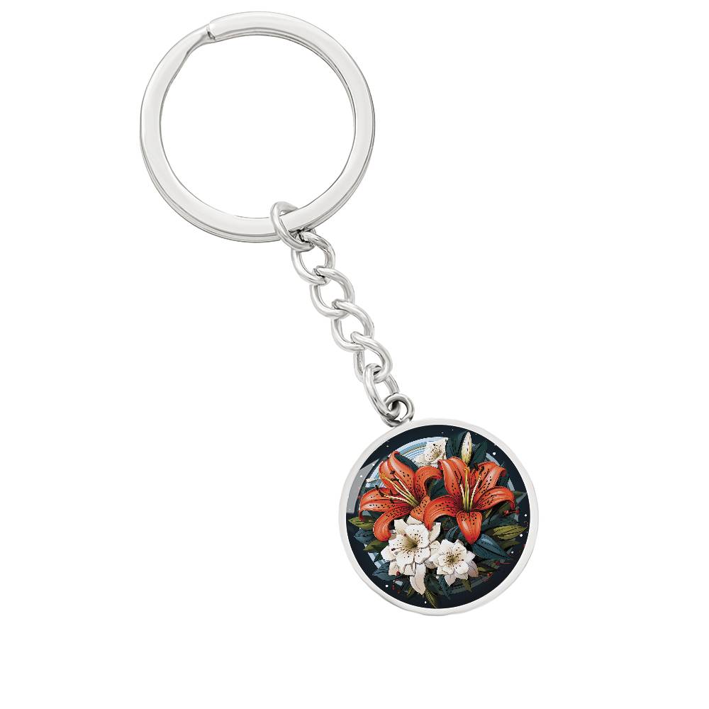 Tiger Lily Keychain