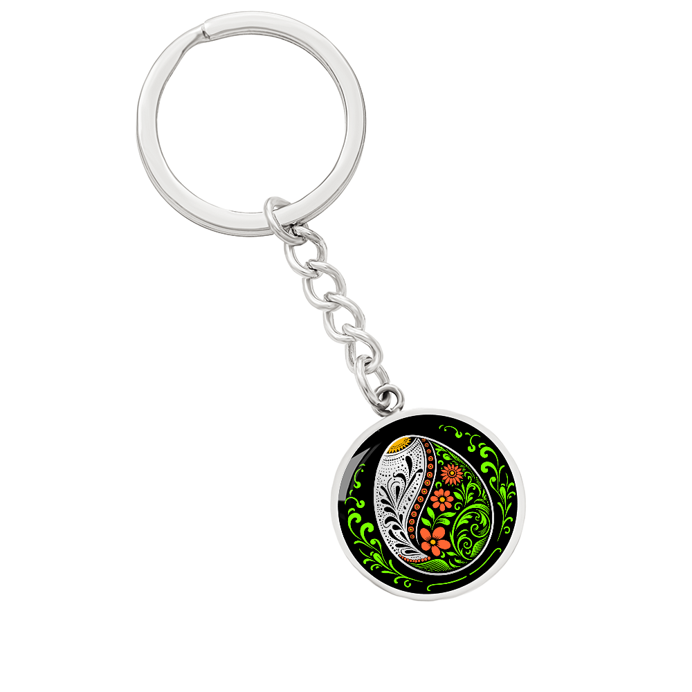 Easter Egg Keychain Orange
