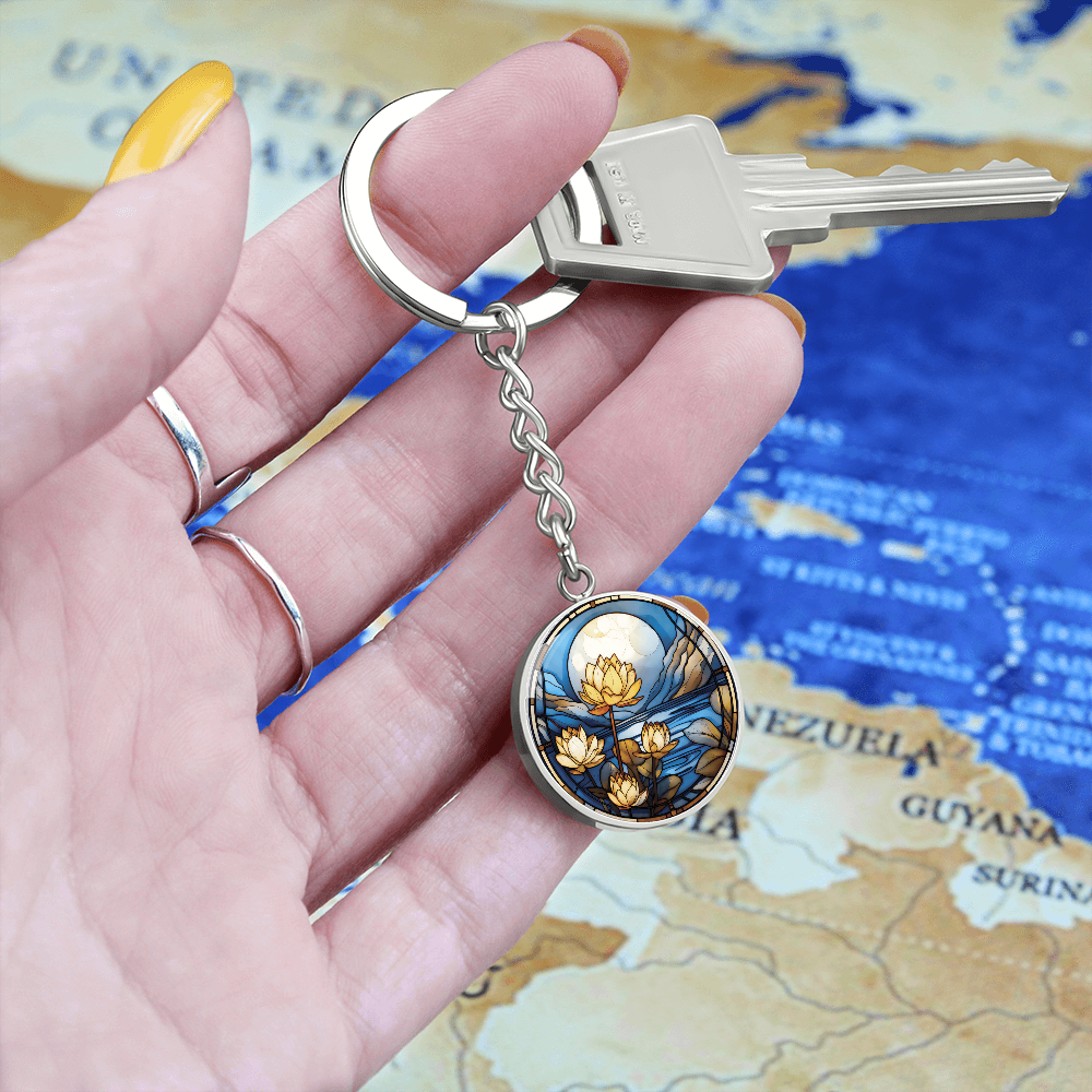 Water Lily Keychain
