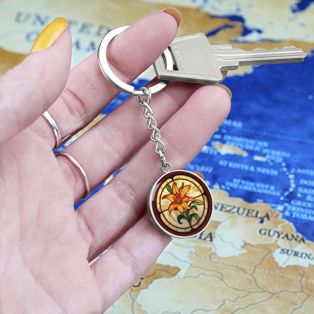 Tiger Lily Keychain