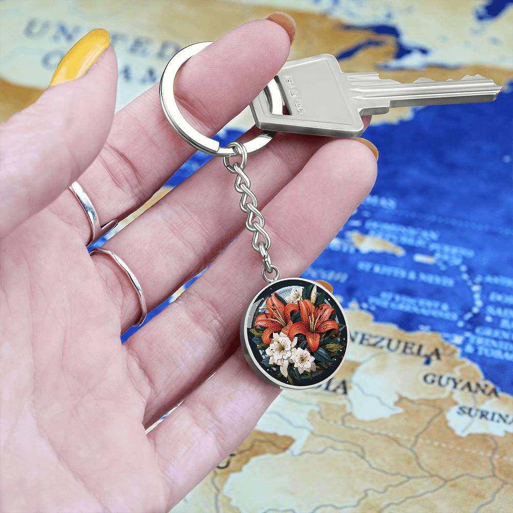 Tiger Lily Keychain