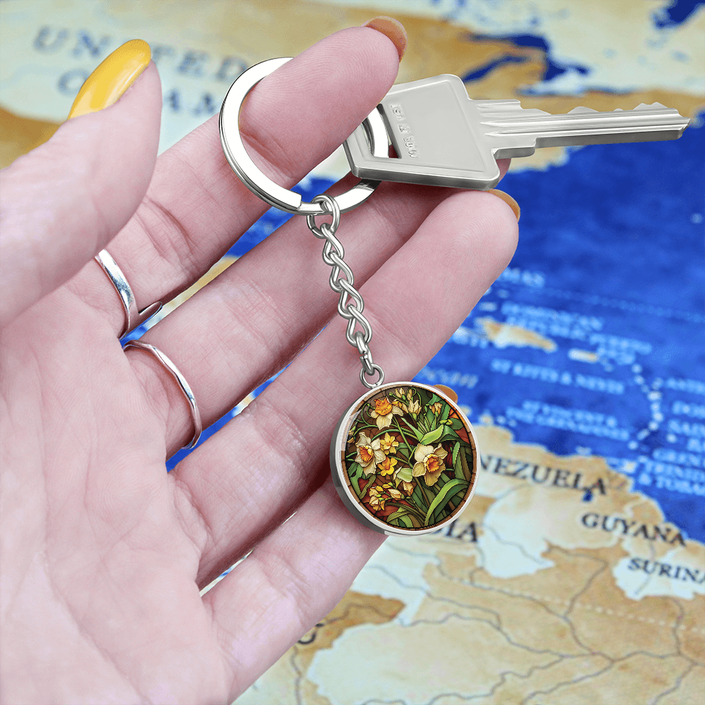 Daffodil Keychain