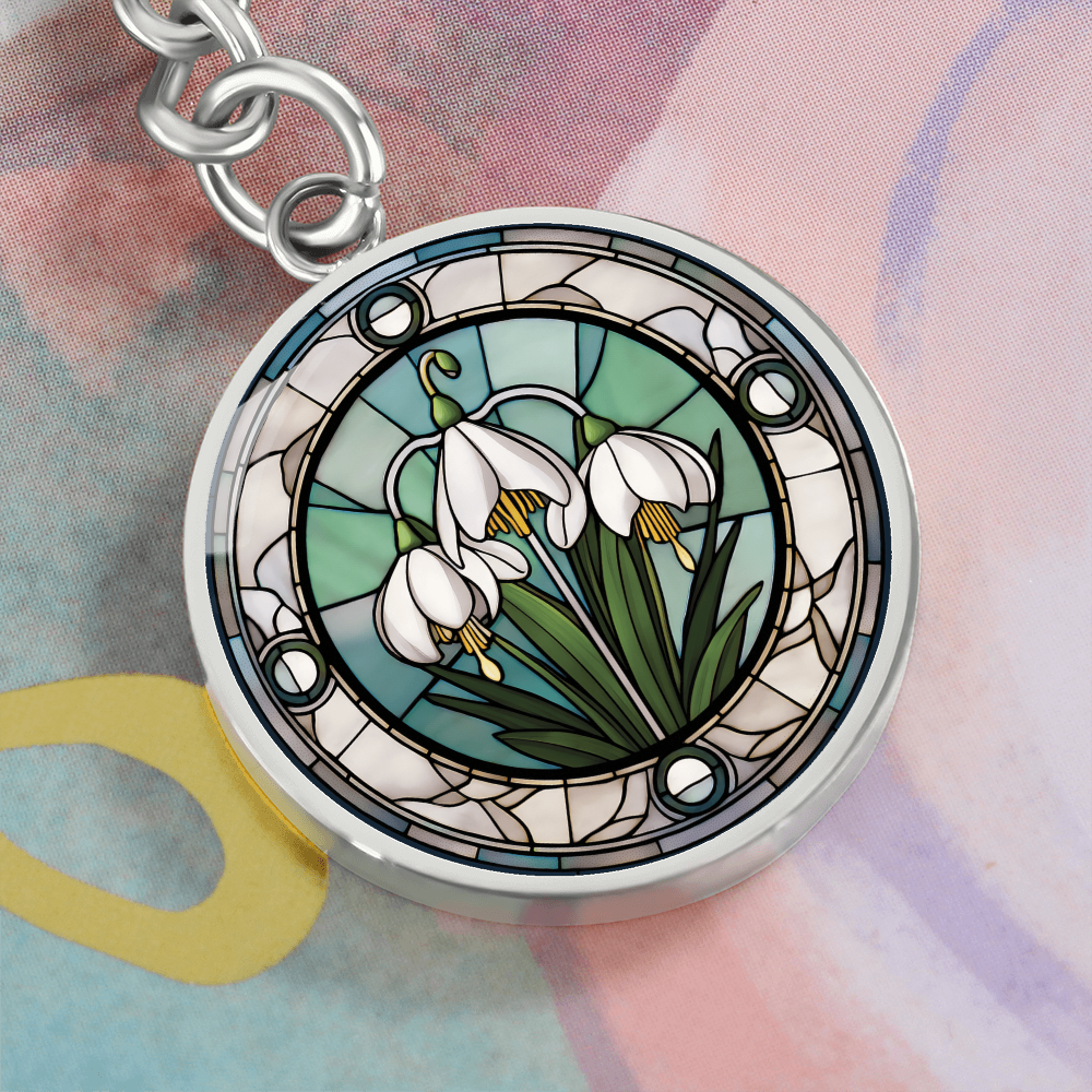 Snowdrop Keychain