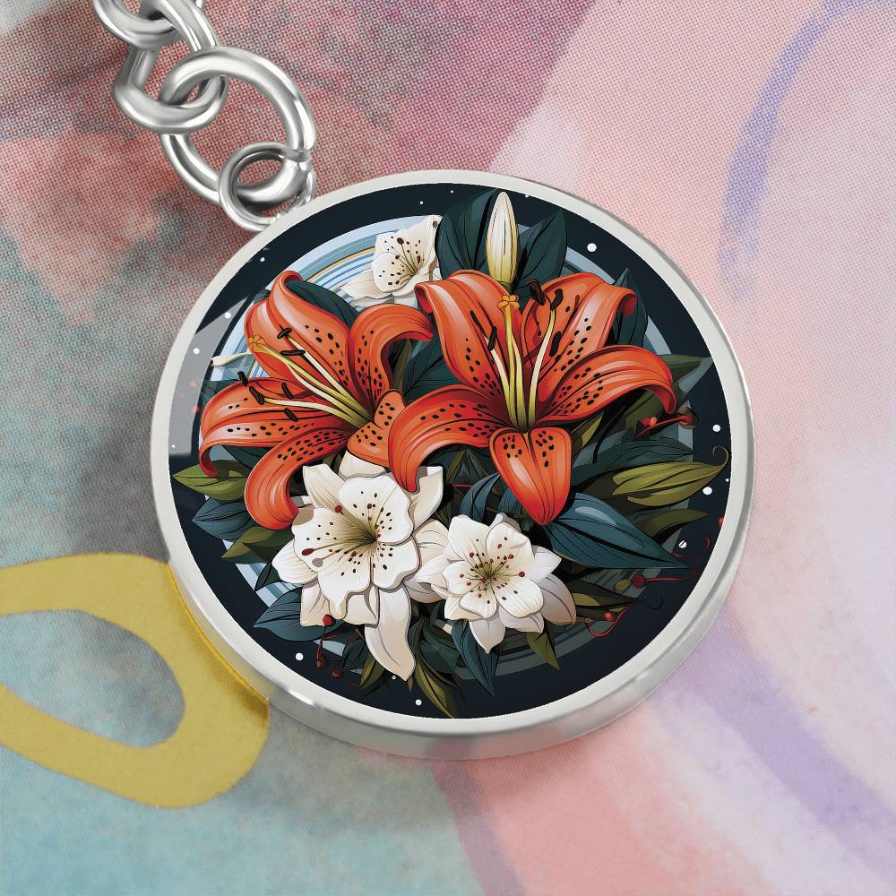 Tiger Lily Keychain