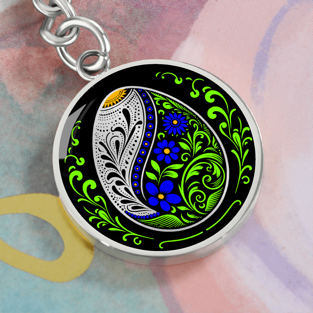 Easter Egg Keychain Blue