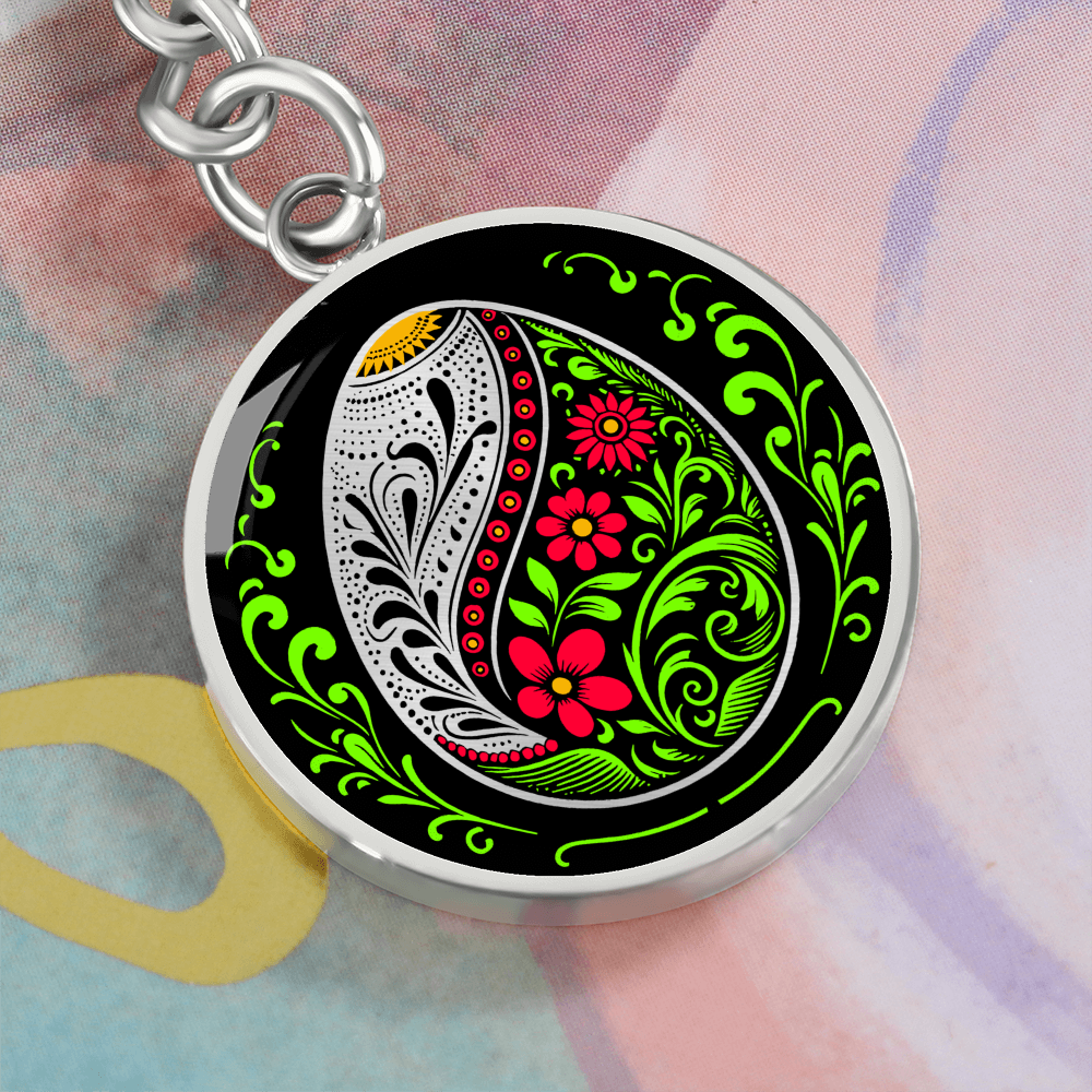 Easter Egg Keychain Red