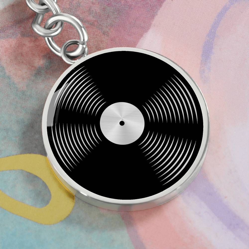 Custom Vinyl Record Keychain