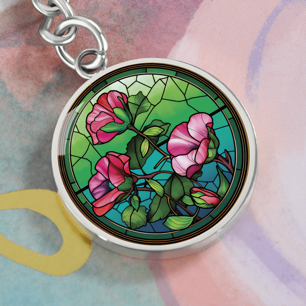 Sweet Pea Keychain