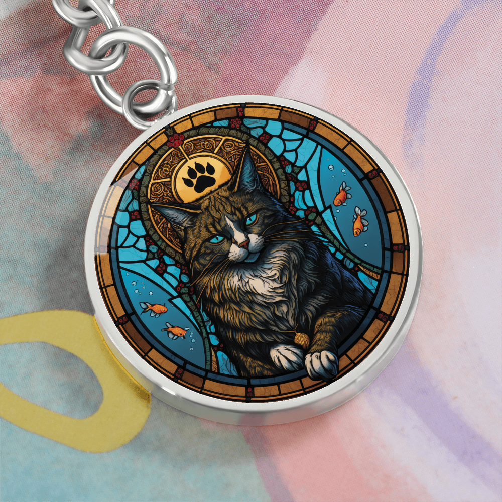 Cat Keychain - Vietnamese Zodiac Animal Jewelry