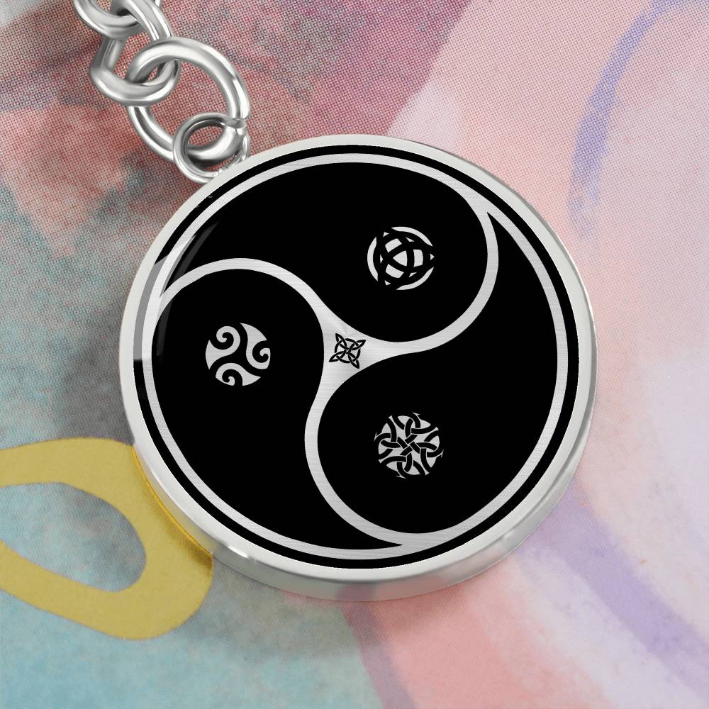 Celtic Yin Yang Keychain