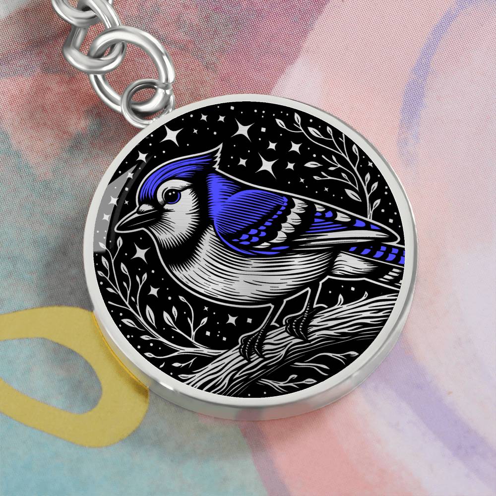 Blue Jay Keychain