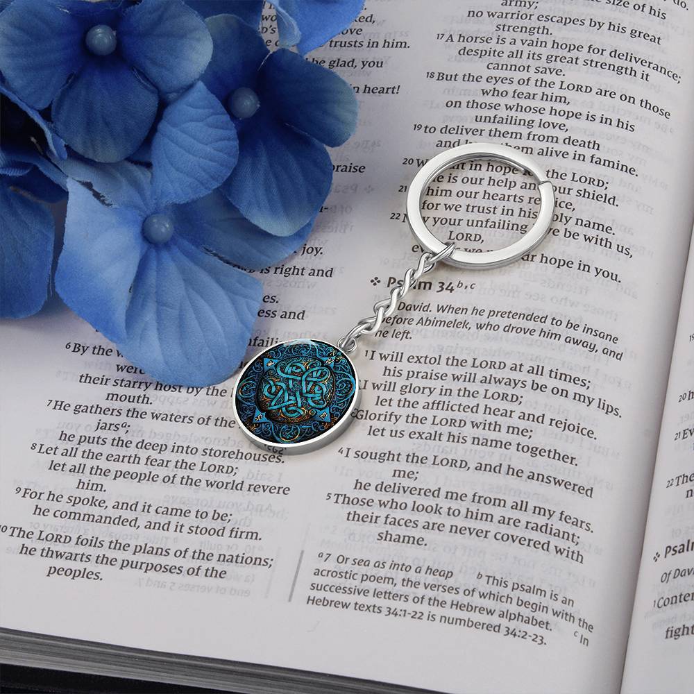 Compass Rose Keychain
