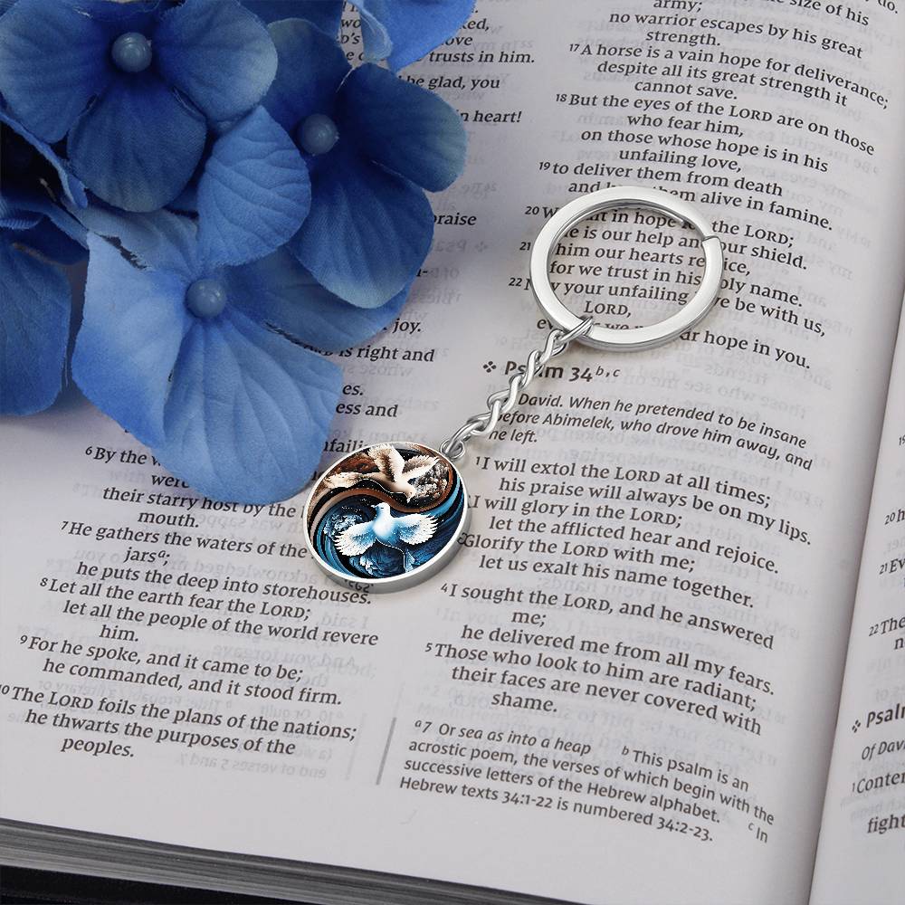 Dove Keychain