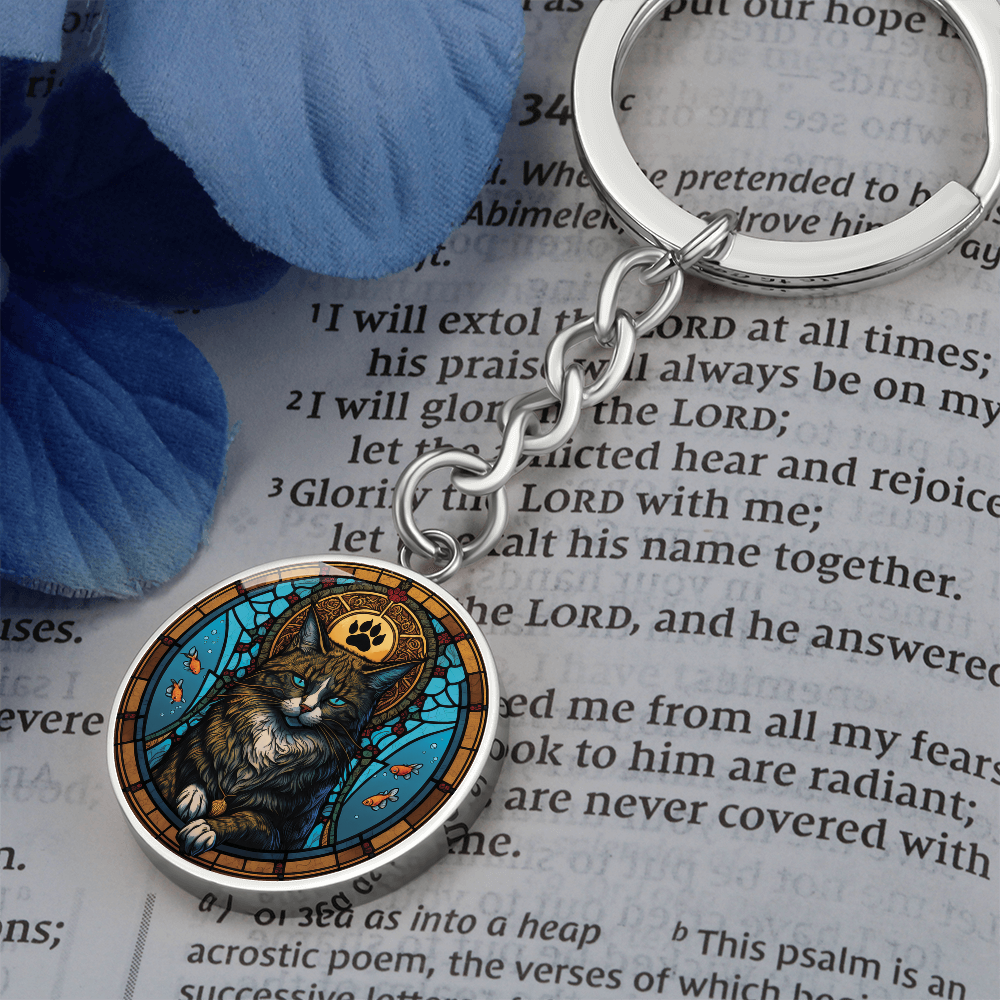 Cat Keychain - Vietnamese Zodiac Animal Jewelry