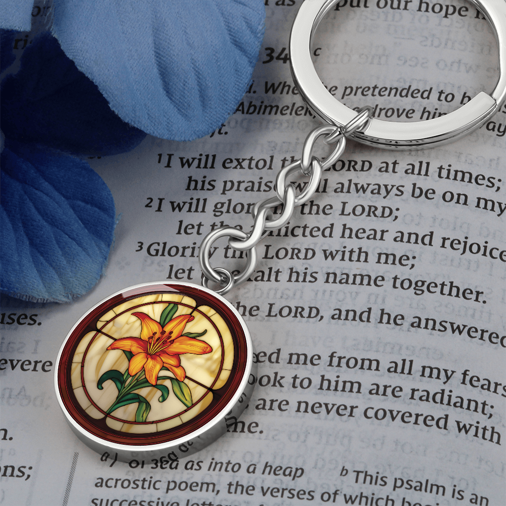 Tiger Lily Keychain
