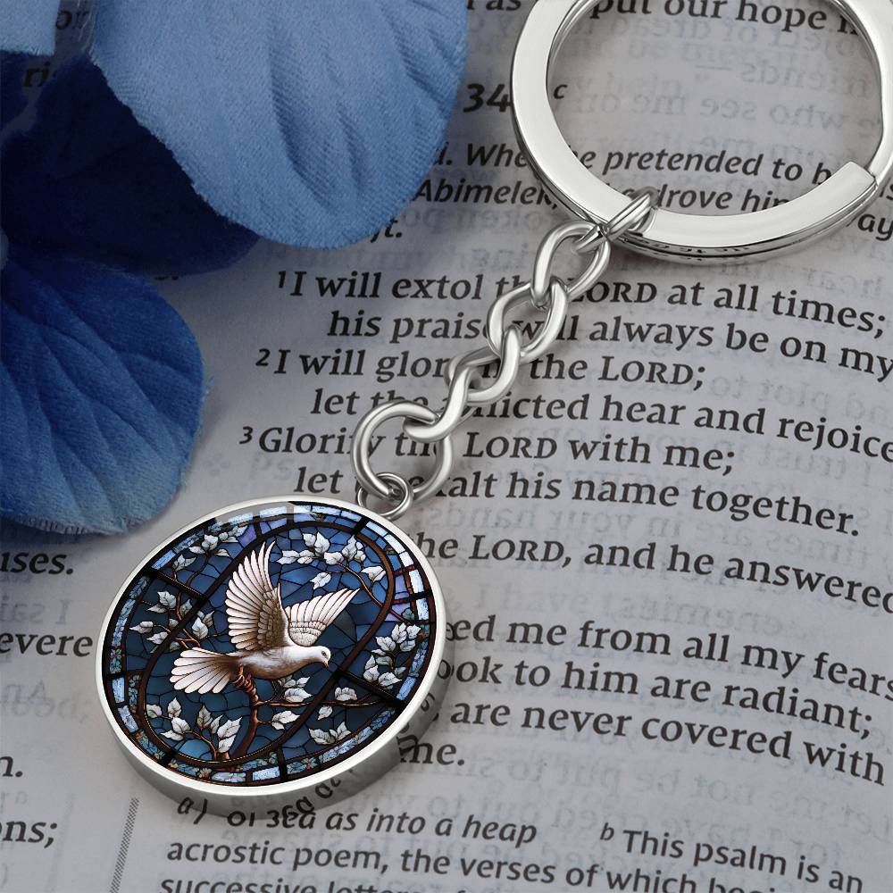 White Dove Keychain