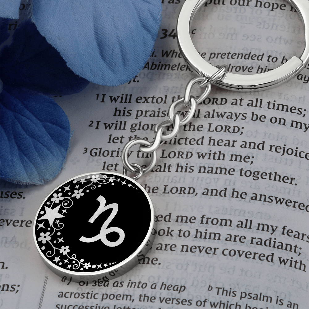 Capricorn Zodiac Keychain