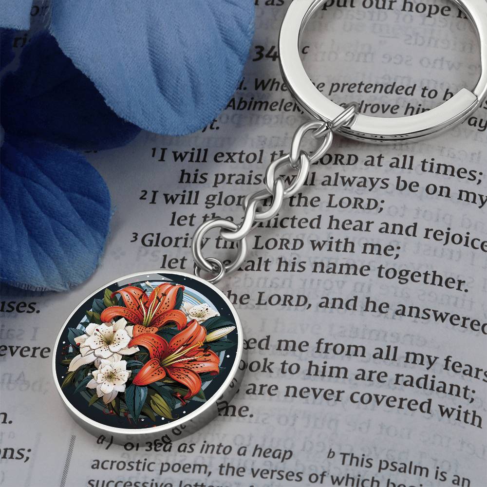 Tiger Lily Keychain