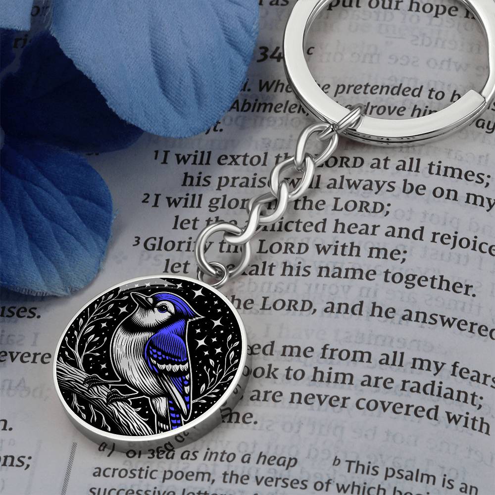 Blue Jay Keychain