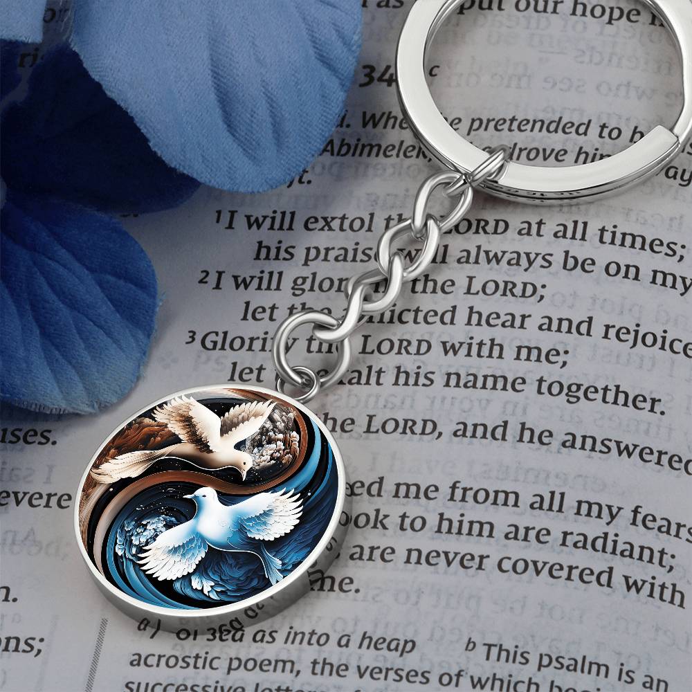 Dove Keychain