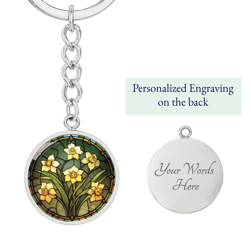 Daffodil Keychain