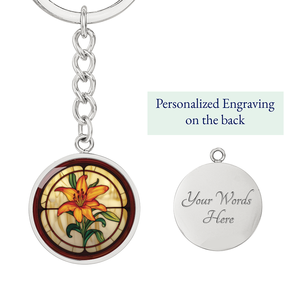 Tiger Lily Keychain
