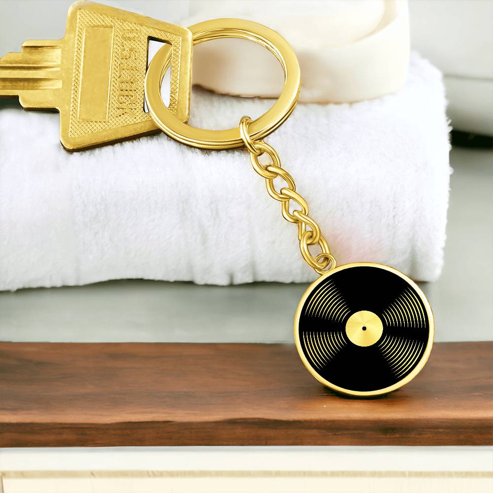 Custom Vinyl Record Keychain