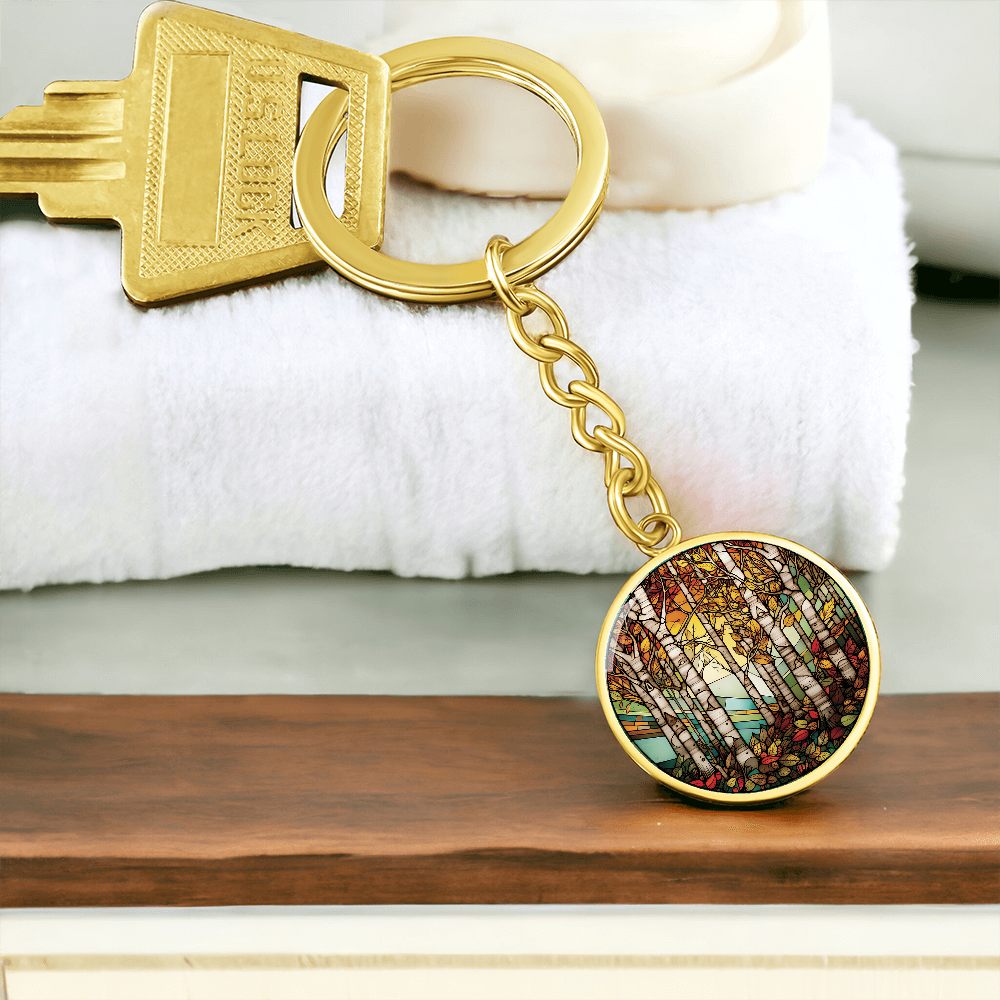 Birch Tree Keychain