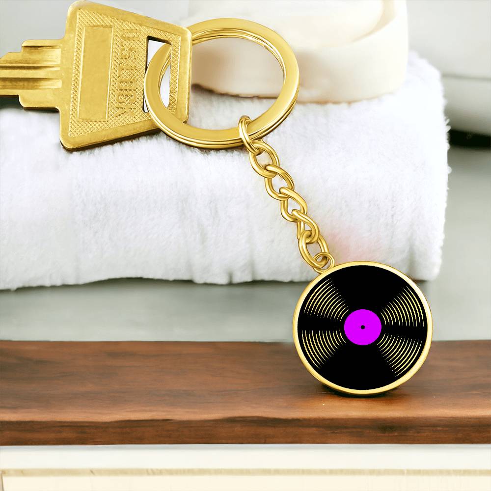 Custom Vinyl Record Keychain
