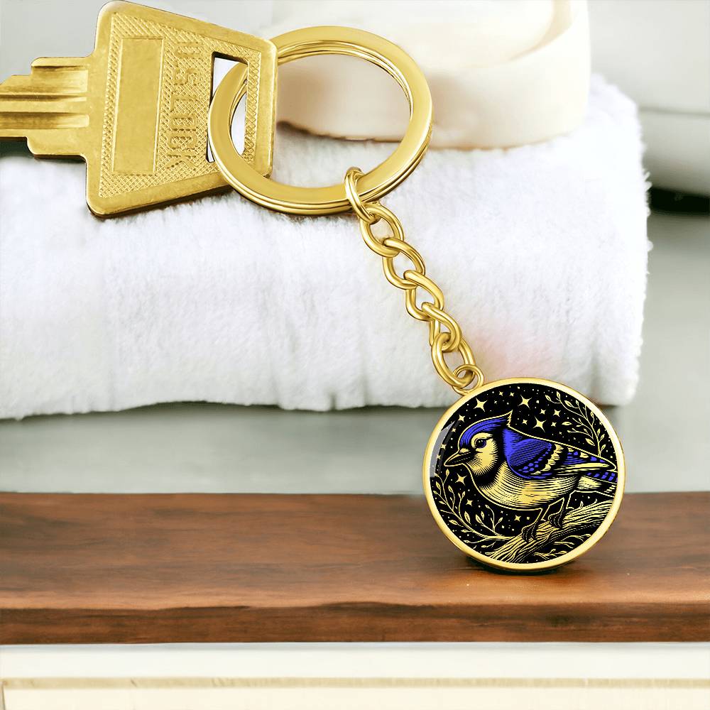 Blue Jay Keychain