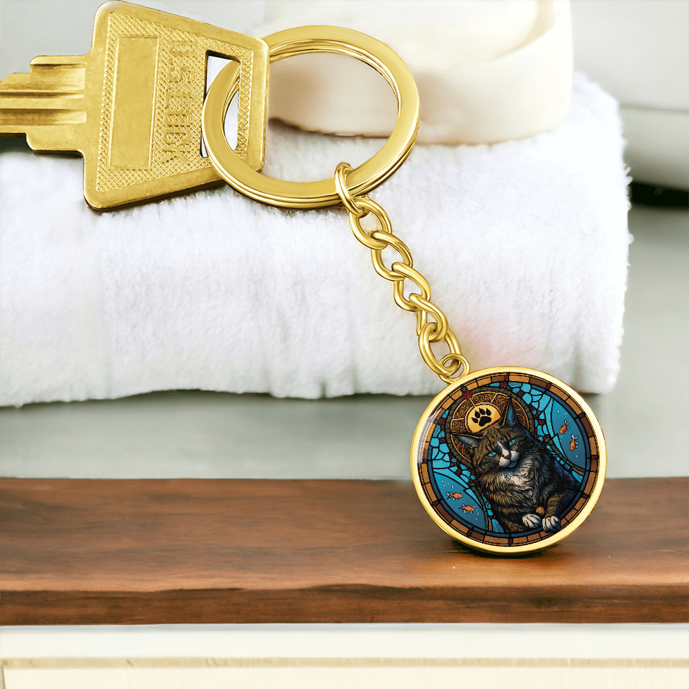 Cat Keychain - Vietnamese Zodiac Animal Jewelry